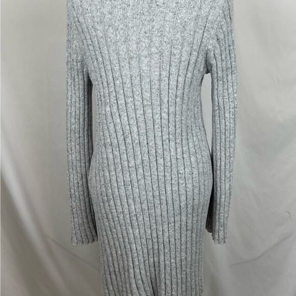 American Eagle Gray & White Ribbed Y2K Sweater Dress NWOT Size M - Picture 5 of 10